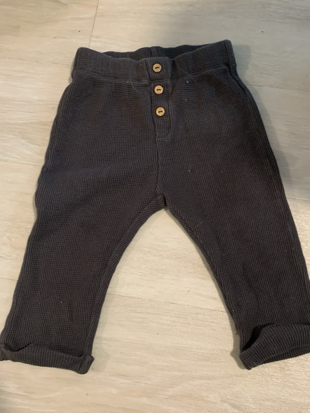 H&M Waffled Cotton Jersey Pants Baby Brown Pants Size 18M
